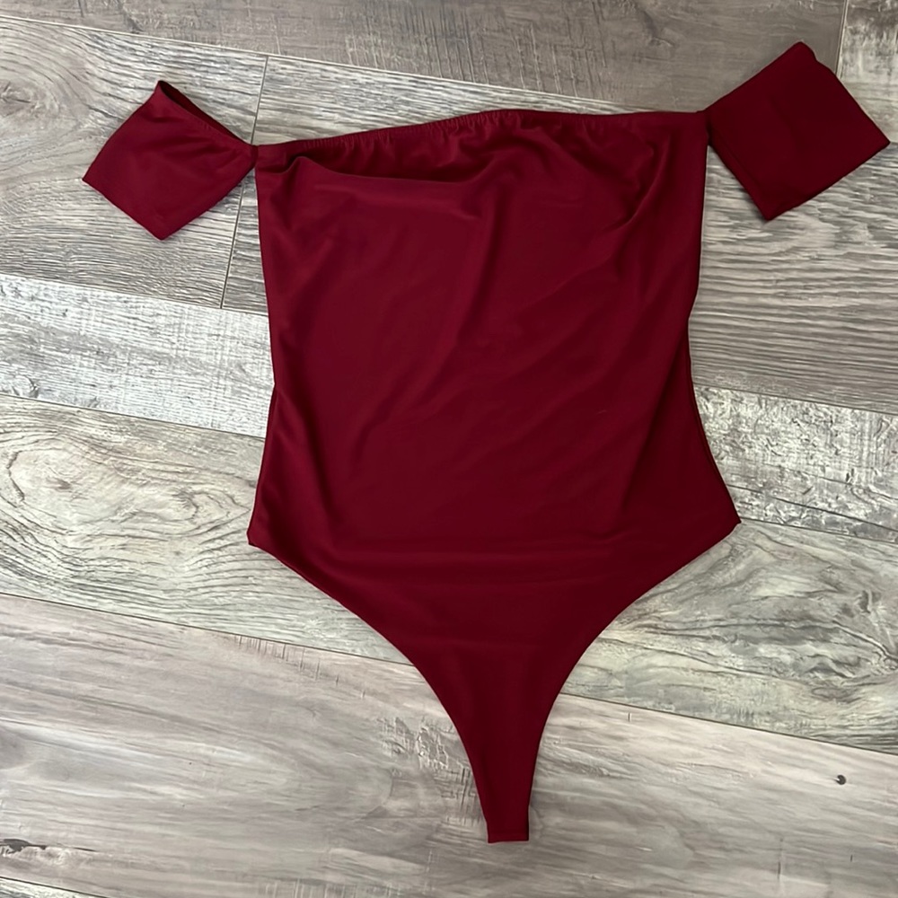Burgundy bodysuit